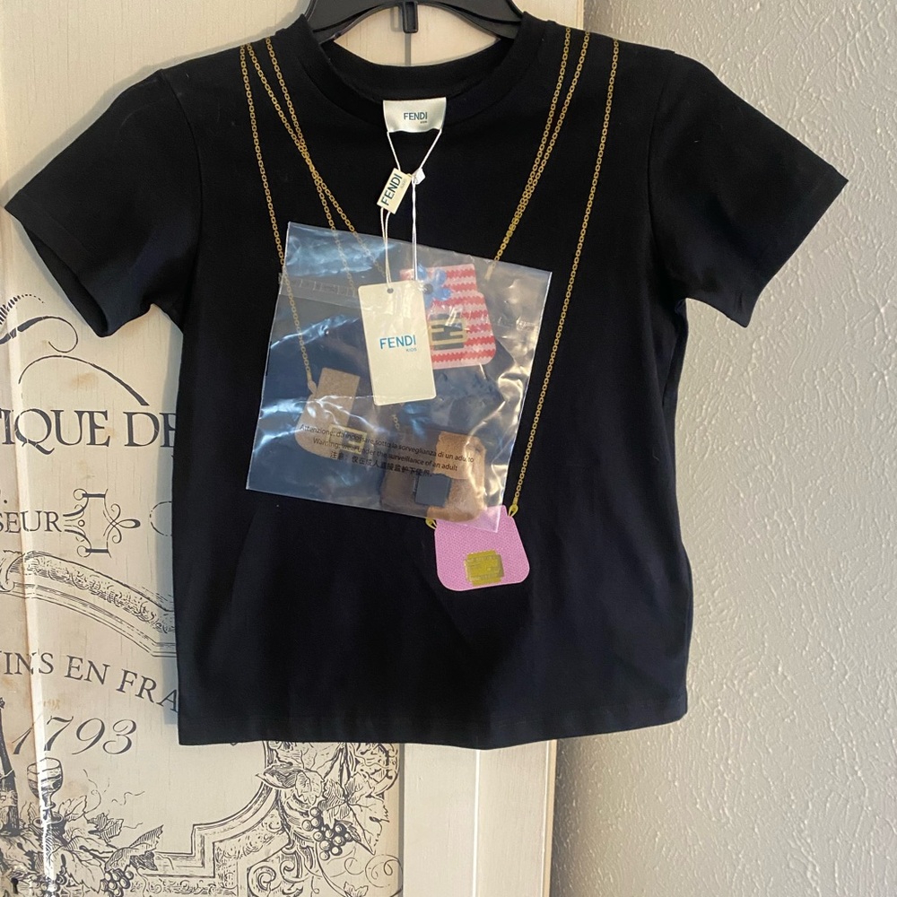 NWT Authentic Fendi Girl's Pico Baguette Top w/ Matching Fendi Mini Purse!!